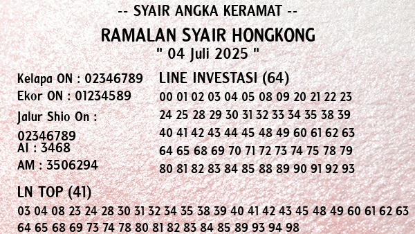 Prediksi Hongkong