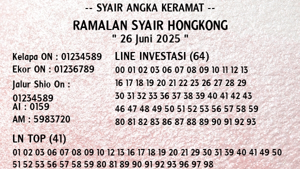 Prediksi Hongkong
