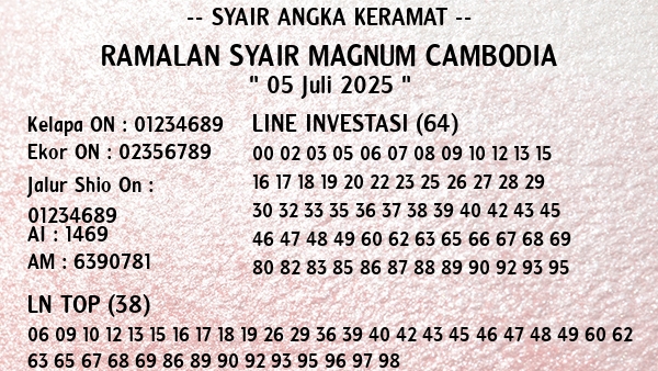 Prediksi Magnum Cambodia
