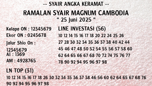 Prediksi Magnum Cambodia