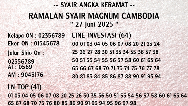 Prediksi Magnum Cambodia