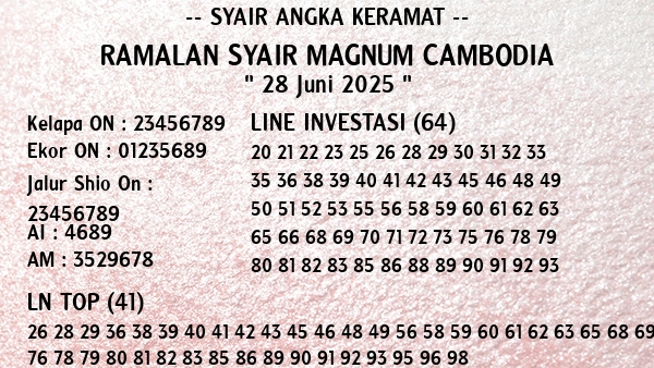 Prediksi Magnum Cambodia