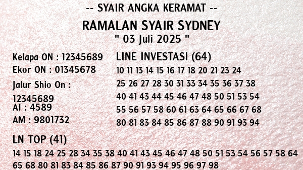 Prediksi Sydney