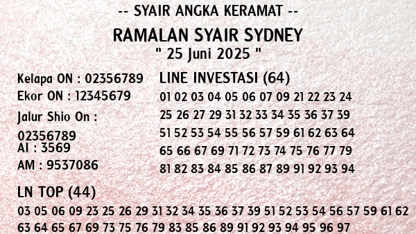Prediksi Sydney