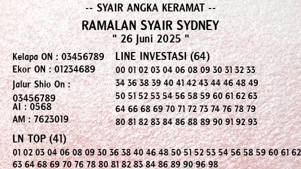 Prediksi Sydney