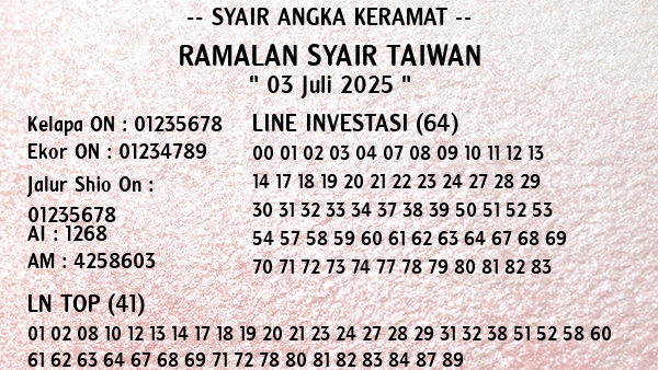 Prediksi Taiwan