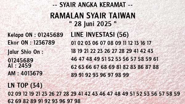 Prediksi Taiwan